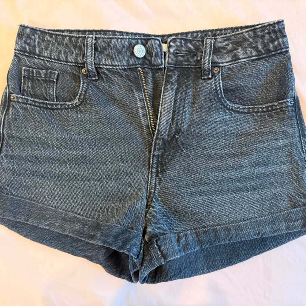 Pacsun Mom Shorts High-Rise Black Women's Jeans